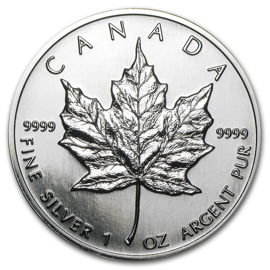 1996 Canada 1 oz Silver Maple Leaf BU