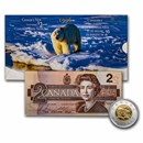 1996 Canada $2 Uncirculated Coin and Banknote Set
