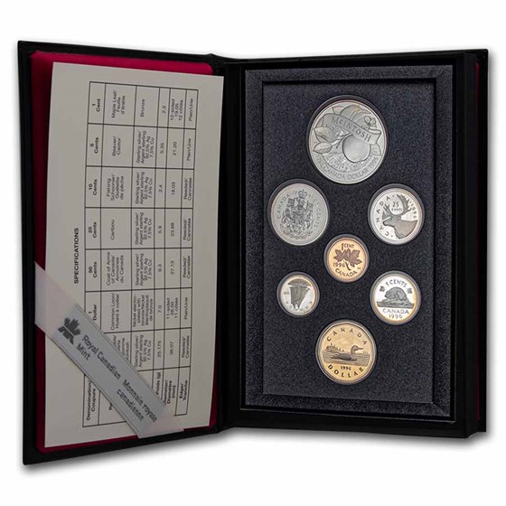 1996 Canada Proof Set (1.3245 ASW, Box & COA) 1996 Canada Proof Set (1.3245 ASW, Box & COA)