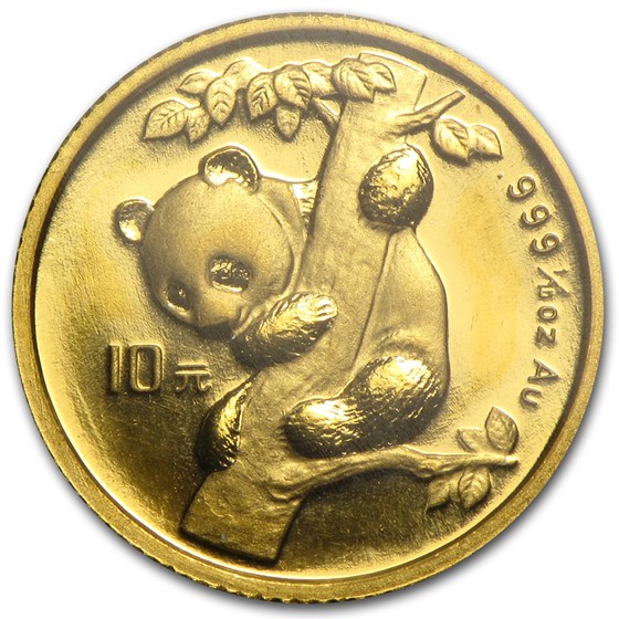 1996 China 1/10 oz Gold Panda Small Date BU (Sealed) 1996 China 1/10 oz Gold Panda Small Date BU (Sealed)