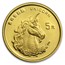 1996 China 1/20 oz Proof Gold 5 Yuan Unicorn