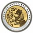 1996 China 3-Coin Bimetallic Panda Proof Set (Damaged Box)