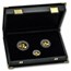 1996 China 3-Coin Bimetallic Panda Proof Set (Damaged Box)