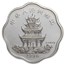 1996 China Silver Year of the Rat Flower Coin (Sealed with COA)