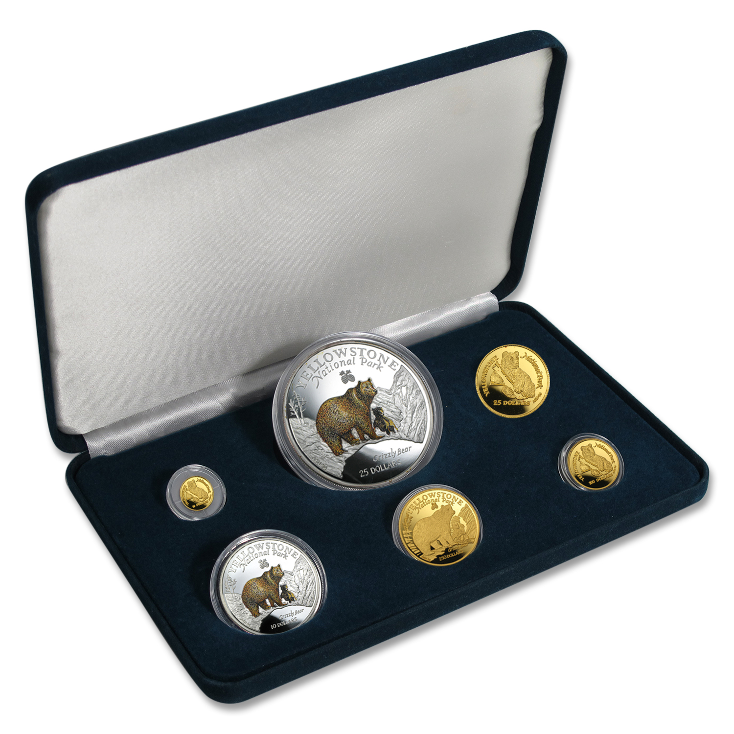 Buy 1996 Cook Islands 6-Piece Gold & Silver Proof Set (Grizzly