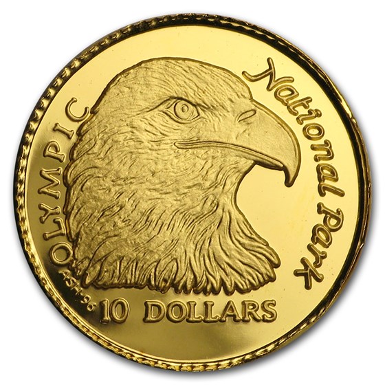 1996 Cook Islands Gold $10 National Parks Proof 1996 Cook Islands Gold $10 National Parks Proof