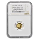 1996 Cook Islands Gold $10 Olympic National Park PF-64 NGC