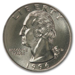 1996-D Washington Quarter BU