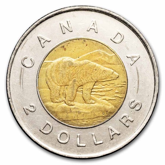 1996-Date Canada Bimetallic $2.00 Avg Circ 1996-Date Canada Bimetallic $2.00 Avg Circ