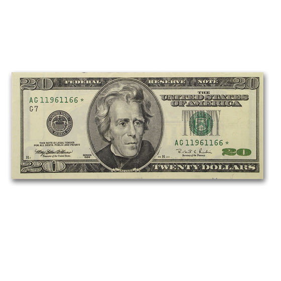 1996* (G-Chicago) $20 FRN CU (Star Note) 1996* (G-Chicago) $20 FRN CU (Star Note)