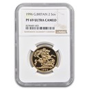 1996 Great Britain Gold 2 Sovereign Elizabeth II PF-69 UCAM NGC
