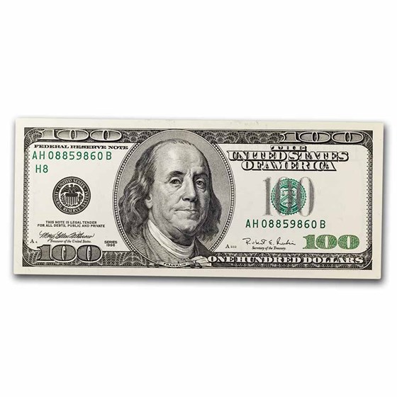 1996 (H-St Louis) $100 FRN CU (Fr#2175-H) 1996 (H-St Louis) $100 FRN CU (Fr#2175-H)