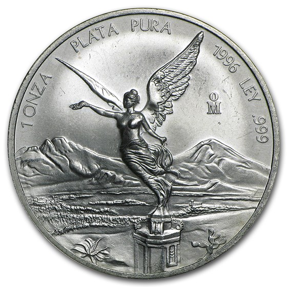 1996 Mexico 1 oz Silver Libertad (Abrasions) 1996 Mexico 1 oz Silver Libertad (Abrasions)