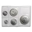 1996 Mexico 5-Coin Silver Libertad Set BU (1.9 oz)
