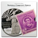 1996 National Community Service Coin & Stamp Set