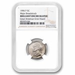 1996-P Major Broadstruck Jefferson Nickel BU NGC