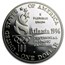1996-P Olympic High Jump $1 Silver Commem Proof (w/Box & COA)