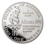 1996-P Olympic Tennis $1 Silver Commem Proof (w/Box & COA)