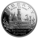 1996-P Smithsonian $1 Silver Commem Proof (w/Box & COA)