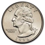 1996-P Washington Quarter 40-Coin Roll BU