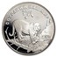 1996 Russia Silver 3 Roubles Tiger Proof