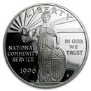 1996-S Community Service $1 Silver Commem Proof (Capsule Only)
