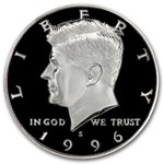 1996-S Kennedy Half Dollar Gem Proof