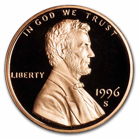 1996-S Lincoln Cent Gem Proof (Red) 1996-S Lincoln Cent Gem Proof (Red)