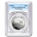 1996-S Olympics 1/2 Dollar Clad Commem PR-69 PCGS (Swimming)