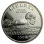 1996-S Olympics 1/2 Dollar Clad Commem Prf (Swimming, Box/COA)