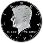 1996-S Silver Kennedy Half Dollar PR-69 PCGS
