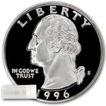1996-S Washington Quarter 40-Coin Roll Proof