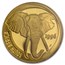 1996 South Africa 1/4 oz Proof Gold Natura Elephant