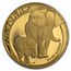 1996 South Africa 1/4 oz Proof Gold Natura Elephant