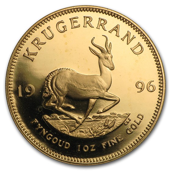 1996 South Africa 1 oz Proof Gold Krugerrand 1996 South Africa 1 oz Proof Gold Krugerrand