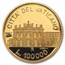 1996 Vatican City Proof Gold 100,000 Lire Pope John Paul II Basil