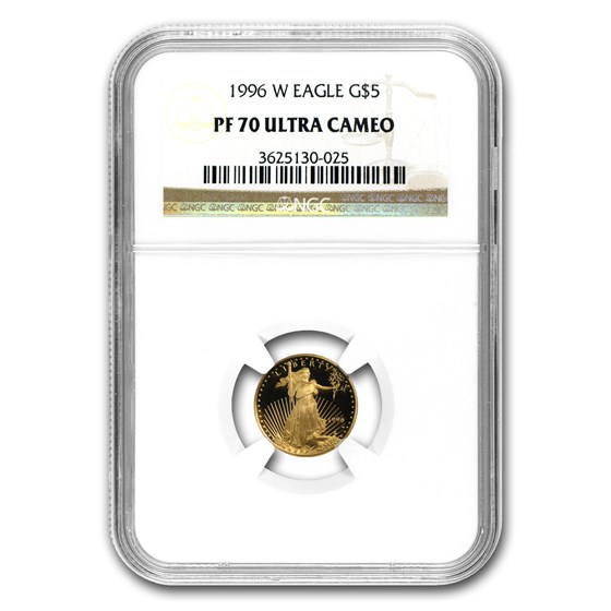1996-W 1/10 oz Proof American Gold Eagle PF-70 UCAM NGC 1996-W 1/10 oz Proof American Gold Eagle PF-70 UCAM NGC