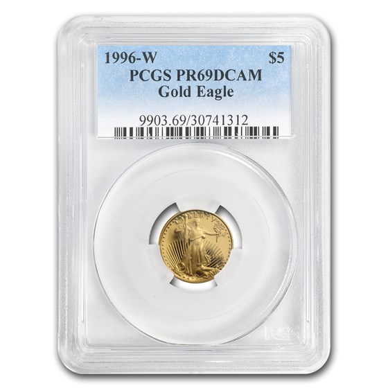 1996-W 1/10 oz Proof American Gold Eagle PR-69 DCAM PCGS 1996-W 1/10 oz Proof American Gold Eagle PR-69 DCAM PCGS