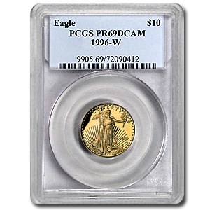 1996-W 1/4 oz Proof American Gold Eagle PR-69 PCGS 1996-W 1/4 oz Proof American Gold Eagle PR-69 PCGS