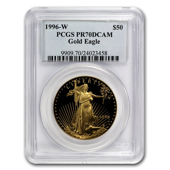 1996-W 1 oz Proof American Gold Eagle PR-70 PCGS 1996-W 1 oz Proof American Gold Eagle PR-70 PCGS