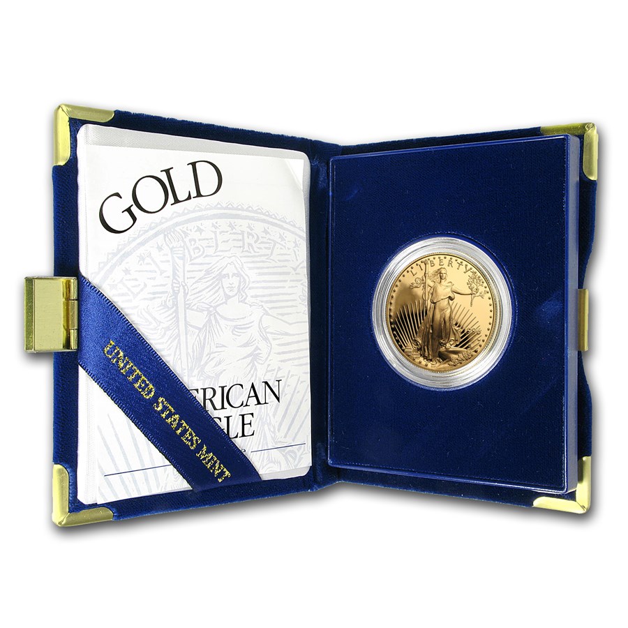 1996-W 1 oz Proof American Gold Eagle (w/Box & COA)