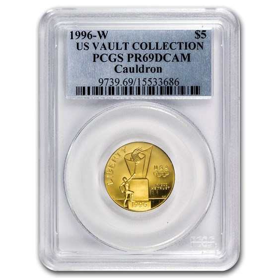 1996-W Gold $5 Commem Cauldron PR-69 PCGS 1996-W Gold $5 Commem Cauldron PR-69 PCGS