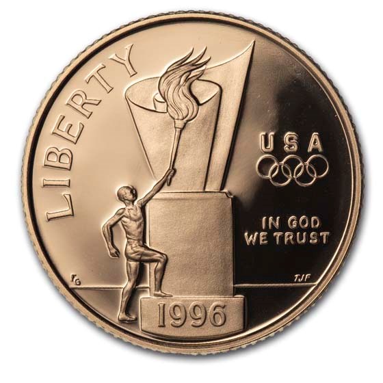 1996-W Gold $5 Commem Cauldron Proof (Capsule Only) 1996-W Gold $5 Commem Cauldron Proof (Capsule Only)
