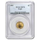 1997 1/10 oz American Gold Eagle MS-70 PCGS