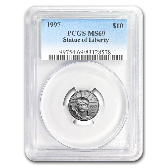1997 1/10 oz American Platinum Eagle MS-69 PCGS