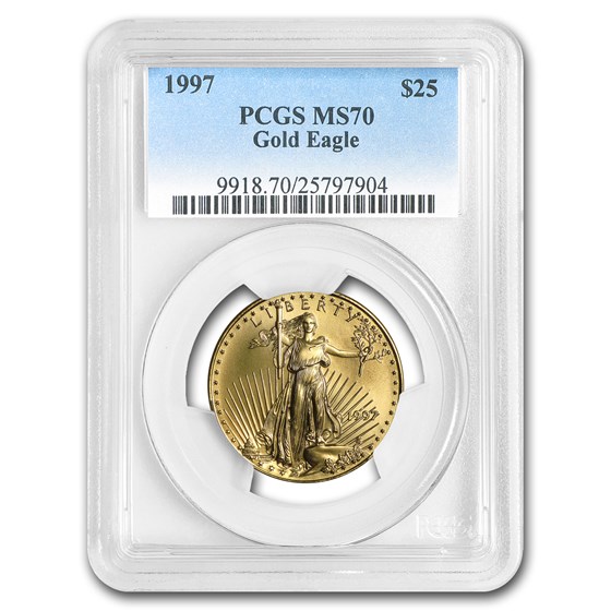1997 1/2 oz American Gold Eagle MS-70 PCGS 1997 1/2 oz American Gold Eagle MS-70 PCGS
