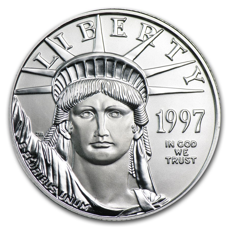 1997 1/2 oz American Platinum Eagle BU