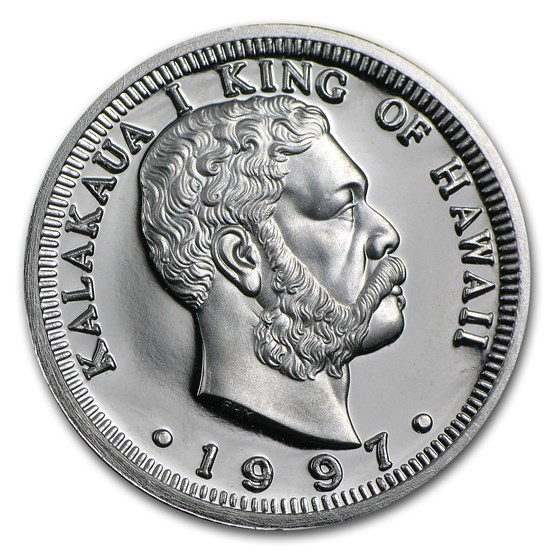 1997 1/2 oz Platinum Hawaiian King Proof 1997 1/2 oz Platinum Hawaiian King Proof