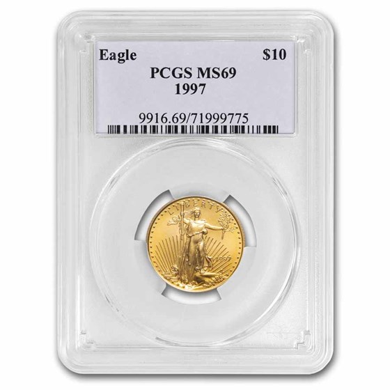 1997 1/4 oz American Gold Eagle MS-69 PCGS 1997 1/4 oz American Gold Eagle MS-69 PCGS