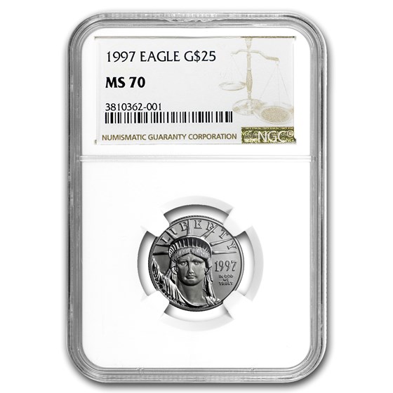 1997 1/4 oz American Platinum Eagle MS-70 NGC